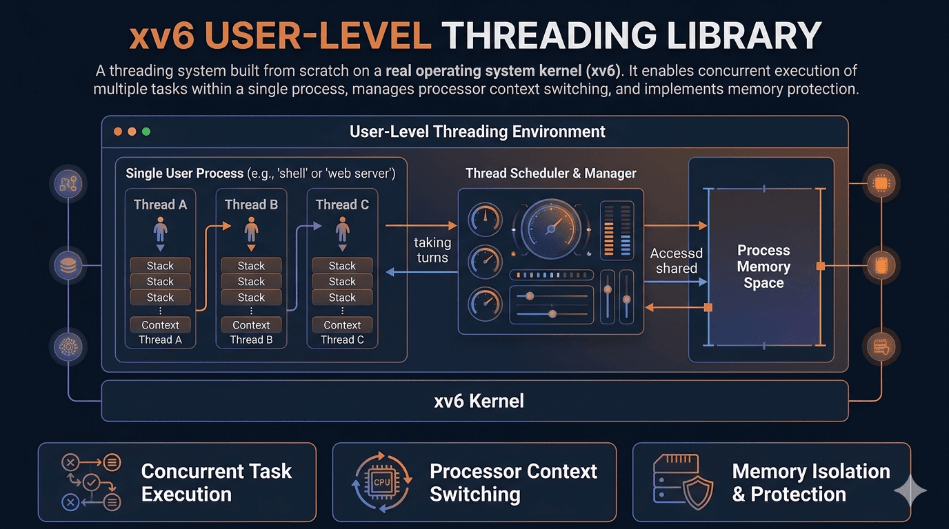 xv6 Threading Library